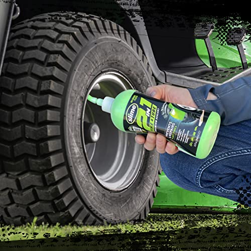 Slime 10194 Tire and Tube Sealant, Puncture Repair, 2-in-1, Prevent and Repair Flat Tires, for ATVs, UTVs, Lawn Mowers, Tractors, Trailers, Eco-Friendly, 32oz bottle