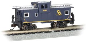 bachmann trains - 36’ wide vision caboose - chesapeake & ohio #3260 - n scale