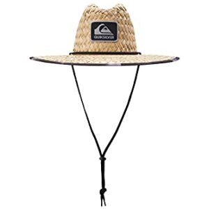 Quiksilver mens Outsider Lifeguard Beach Straw Sun Hat, Black/Camo, Large-X-Large US