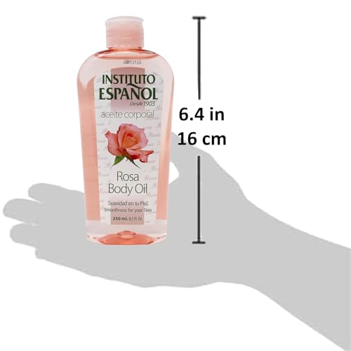 Instituto Español Rosa Body Oil, Smoothness for your Skin, 2-Pack, 8.5 FL Oz each, 2 Bottles