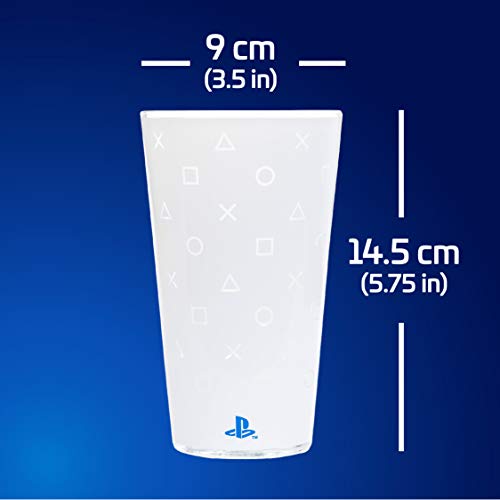 Paladone Playstation Glass PS5, Multicolor, PP7921PS, 400 milliliter