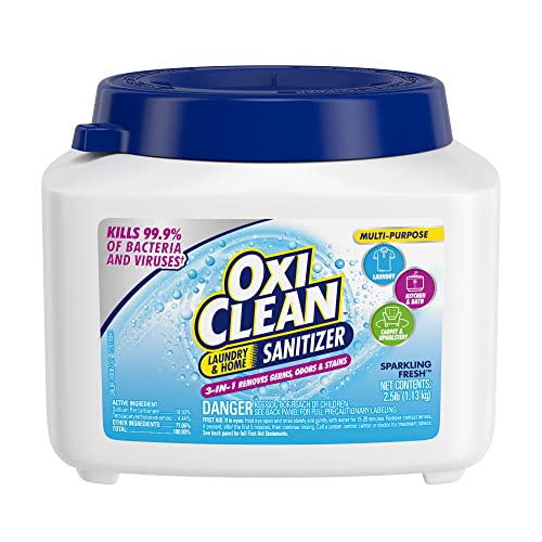 OxiClean Laundry & Home Sanitizer for Laundry, Kitchen, Bath, Carpet & Upholstery, 2.5 Lbs