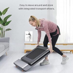 WalkingPad Folding Treadmill, Ultra Slim Foldable Treadmill Smart Fold Walking Pad Portable Safety Non Holder Gym and Running Device P1 Grey 0.5-3.72MPH