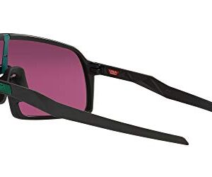 Oakley Men's OO9406 Sutro Rectangular Sunglasses, Matte Black/Prizm Road Jade, 37 mm