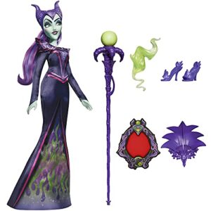 disney princess hasbro villains maleficent fashion doll,accessories and removable clothes,disney villains toy for kids 5 years and up
