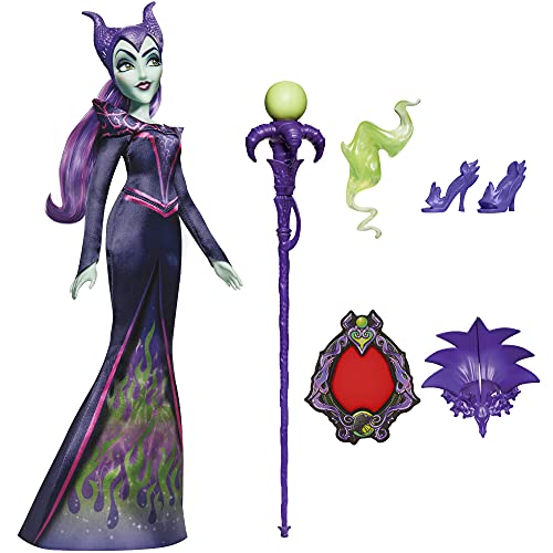 Disney Princess Hasbro Villains Maleficent Fashion Doll,Accessories and Removable Clothes,Disney Villains Toy for Kids 5 Years and Up