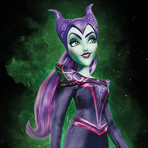 Disney Princess Hasbro Villains Maleficent Fashion Doll,Accessories and Removable Clothes,Disney Villains Toy for Kids 5 Years and Up