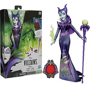 Disney Princess Hasbro Villains Maleficent Fashion Doll,Accessories and Removable Clothes,Disney Villains Toy for Kids 5 Years and Up