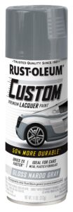 rust-oleum 363515 automotive custom lacquer spray paint, 11 oz, gloss nardo gray