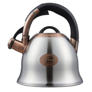 tea kettle -2.2 quart tea kettles stovetop whistling teapot stainless steel tea pots for stove top whistle tea pot
