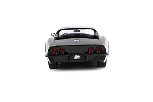 Jada Toys Bigtime Muscle 1:24 1969 Chevy Corvette Stingray Die-cast Black, Toys for Kids and Adults