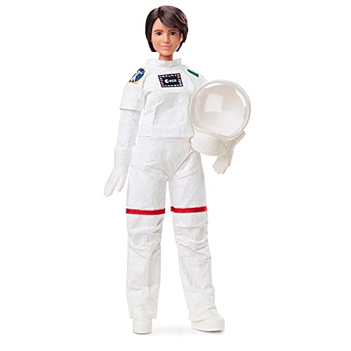 Barbie Signature Role Models ESA Astronaut Samantha Cristoforetti Doll (11.5-in Brunette) Wearing Realistic Spacesuit, Gift for 6 Year Olds and Up