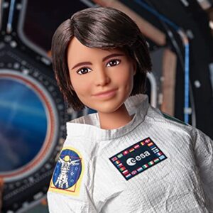 Barbie Signature Role Models ESA Astronaut Samantha Cristoforetti Doll (11.5-in Brunette) Wearing Realistic Spacesuit, Gift for 6 Year Olds and Up