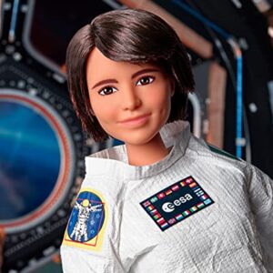 Barbie Signature Role Models ESA Astronaut Samantha Cristoforetti Doll (11.5-in Brunette) Wearing Realistic Spacesuit, Gift for 6 Year Olds and Up