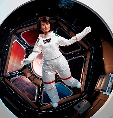 Barbie Signature Role Models ESA Astronaut Samantha Cristoforetti Doll (11.5-in Brunette) Wearing Realistic Spacesuit, Gift for 6 Year Olds and Up