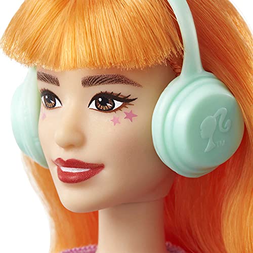 Barbie Career of The Year Music Producer Doll (12-in), Colorful Orange Hair, Trendy Tee, Jacket & Jeans Plus Sound Mixing Board, Computer & Headphone Accessories, Great Toy Gift