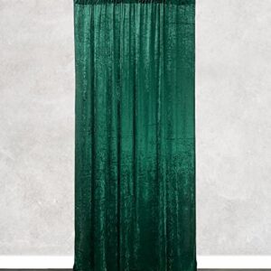 Your Chair Covers - Velvet 10 ft x 60 Inch Drape with 4 Inch Pocket - Emerald Green