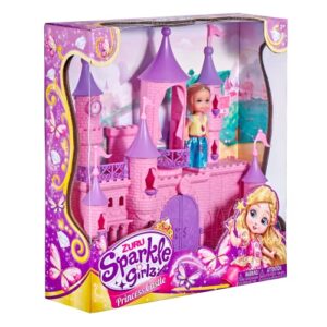 Sparkle Girlz Mini Fantasy Castle with 4.5" Cupcake Doll by ZURU, for Girls 3 Years Old and Up
