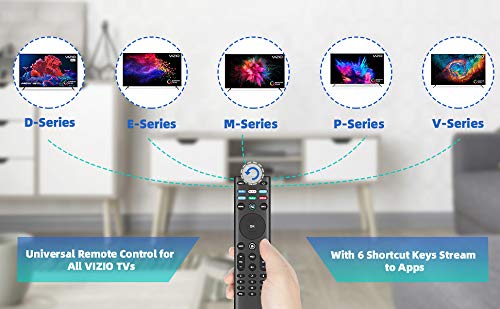 XRT140 Watchfree Smart TV Remote Works with All VIZIO Quantum 4K UHD LED HDR Smart TVs