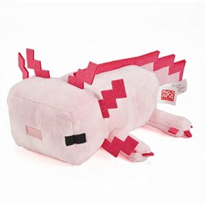 Mattel Minecraft Basic 8-inch Plush Axolotl Stuffed Animal Figure, Soft Doll Inspired by Video Game Character