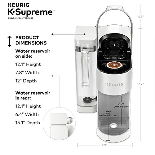 Keurig® K-Supreme Single Serve K-Cup Pod Coffee Maker, MultiStream Technology, White