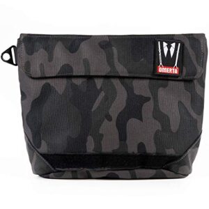 dime bags omerta collector carbon filter bag | carbon-lined pouch with activated carbon technology and dual-velcro seal (9 inch, camo)