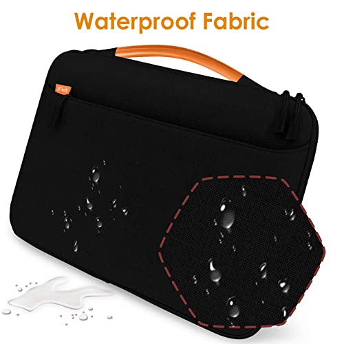 JETech Laptop Sleeve for 13.3-Inch MacBook Air/Pro, 14-Inch MacBook Pro 2021 M1, 13-13.6 Inch Notebook, Waterproof Carrying Case with Small Bag (Black)