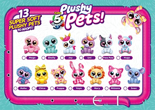 5 Surprise Plushy Pets Series 1 by ZURU (3 Pack) Cute Stuffed Animal Miniature Toys, Amazon Exclusive, Mystery Collectible Plushies for Kids and Girls