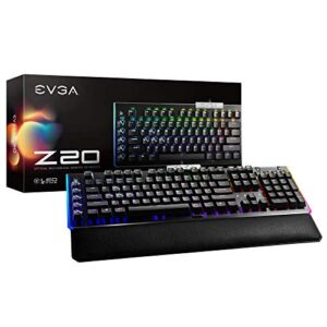 evga z20 rgb optical mechanical usb gaming keyboard, optical mechanical switches (linear), 811-w1-20us-kr,black
