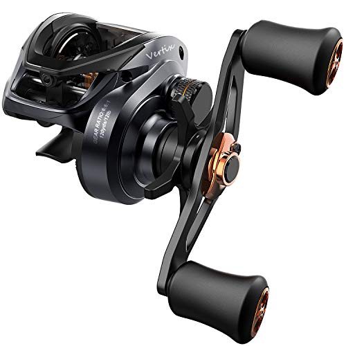 Tempo Baitcasting Reel Vertix LP Plus , High-Tech Innovative Baitcasting Reel, 9 + 1 BB, Low Profile & Lightweight, Powerful & Durable, 6.6:1 Gear Ratio, Great Value