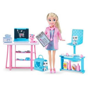 Sparkle Girlz United Pacific Designs 100184: Zuru Pet Clinic Playset with 10.5" Doll & Pets