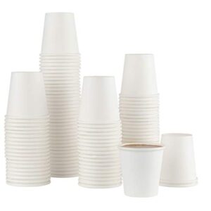 [100 pack coffee cups] 3 ounce disposable paper hot cups - coffee cup, bathroom, espresso, mouthwash cups