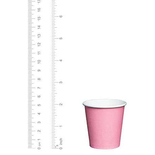 Comfy Package 3 oz. Small Paper Cups, Disposable Mini Bathroom Mouthwash Cups (Pink - 300)