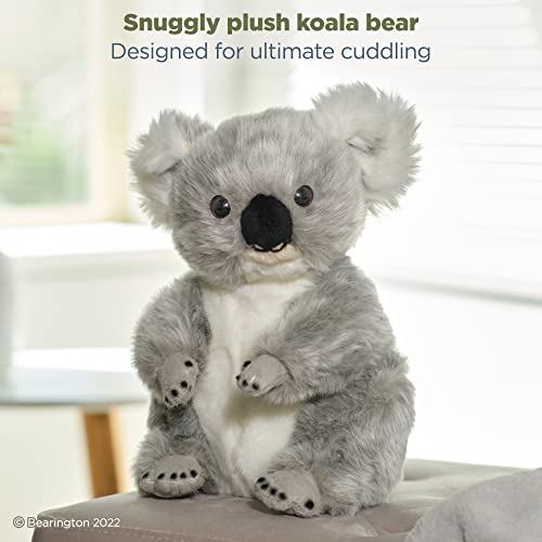 Bearington Lil’ Joey Koala Bear: Stuffed Plush Koala, Ultra-Soft 10.5” Plush Toy, Made with Premium Fill, Expressive Face and a Velour Belly; Machine Washable, Great Gift for Animal Lovers