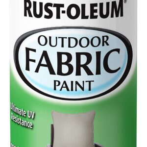 Rust-Oleum 358839 Outdoor Fabric Spray Paint, 12 oz, Medium Gray