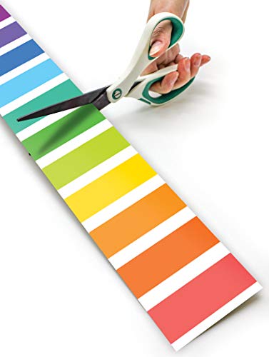 Teacher Created Resources Colorful Stripes Straight Rolled Border Trim, 50 Feet