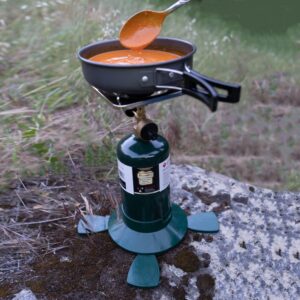 KOMAN Camp Gas Stove Camping Portable Bottletop Backpacking Stove,10000BTU Single Propane Burner for Outdoor Cooking,Fuel by 16 Oz Propane Cylinder (Propane Cylinder not included)