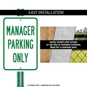 This Space is Provided for Your Convenience - The Company Assumes No Responsibility for Loss or Damage to Parked Vehicles | 12" X 18" Heavy-Gauge Aluminum Rust Proof Parking Sign | Made in The USA
