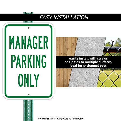 Park at Your Own Risk This Space is Provided for Your Convenience - The Company Assumes No Responsibility for Loss or Damage | 12" X 18" Heavy-Gauge Aluminum Rust Proof Parking Sign | Made in The USA