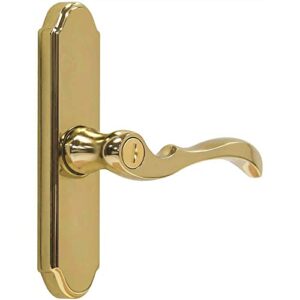 larson certified storm door m2 mortise handle set (brass)