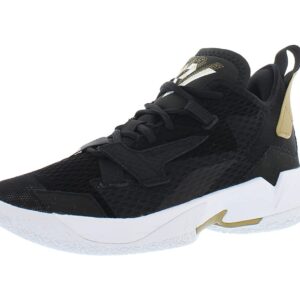 Nike Air Jordan Why Not Zero.4 GS Basketball Trainers CQ9430 Sneakers Shoes (UK 4.5 us 5Y EU 37.5, Black White Metallic Gold 001)