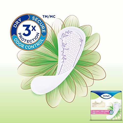 TENA Incontinence Liners for Women, Very Light Absorbency, Extra Coverage, Intimates - 300 Count