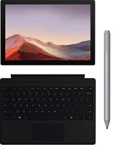 microsoft surface pro 7+ 2-in-1, 12.3" touch screen tablet pc, 11th gen intel, 8gb ram, 128gb ssd, windows 11 home, with type cover, surface pen & woov sleeve (intel core i5 | 8gb 128gb)