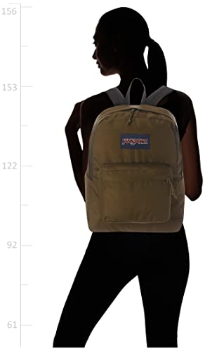 JanSport Superbreak Plus Backpack - Work, Travel, or Laptop Bookbag with Water Bottle Pocket, Army Green