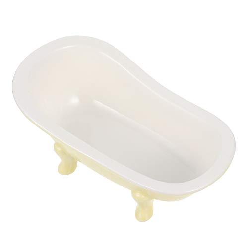 Hemoton Wine Cups Yellow Ceramic Dessert Bowls Bathtub Shape Food Serving Bowl Reusable Ice Cream Bowl Household Candy Bowl Dish Appetizer Bowls for Home Restaurant Trifle Bowl