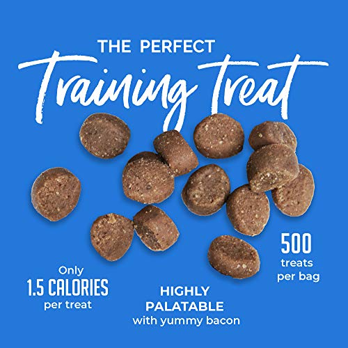 BUDDY BISCUITS Training Bites for Dogs, Low Calorie Dog Treats Baked in The USA, Bacon 10 Oz.