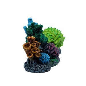 GloFish Coral Air Pump Décor, Extra-Large Detailed Aquarium Décor, Changes Color Under White and Blue LED Lights