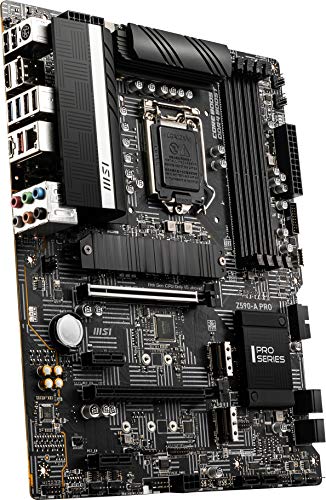 MSI Z590-A PRO ProSeries Motherboard (ATX, 11th/10th Gen Intel Core, LGA 1200 Socket, DDR4, PCIe 4, M.2 Slots, USB 3.2 Gen 2, 2.5G LAN, DP/HDMI)