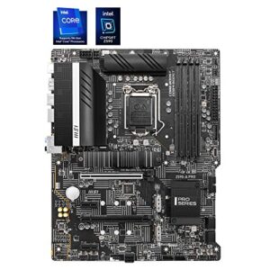 MSI Z590-A PRO ProSeries Motherboard (ATX, 11th/10th Gen Intel Core, LGA 1200 Socket, DDR4, PCIe 4, M.2 Slots, USB 3.2 Gen 2, 2.5G LAN, DP/HDMI)