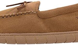 Dockers Men’s Moccasin Heritage Slipper, Dark Tan, MD Men's Size 7 to 8